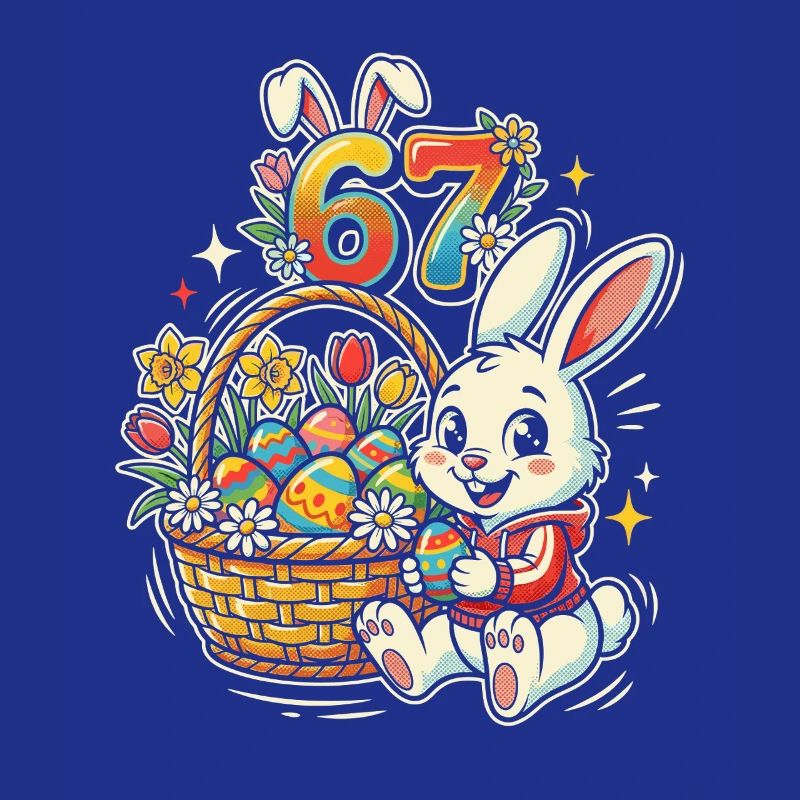 Easter Bunny with Colorful Easter Egg 67