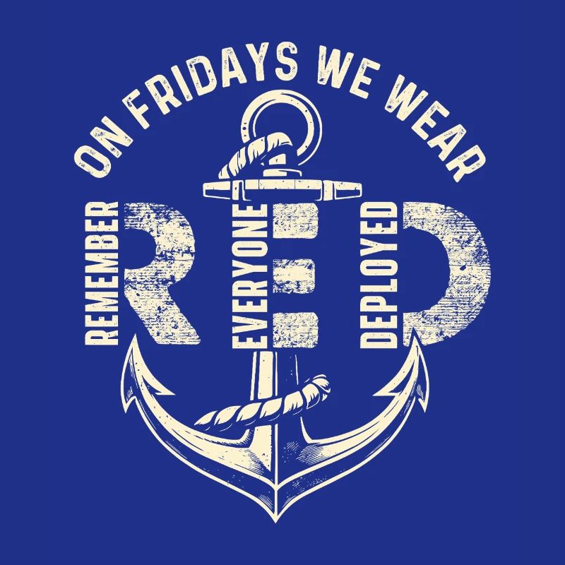 Freitags tragen wir Red Remember Deployed