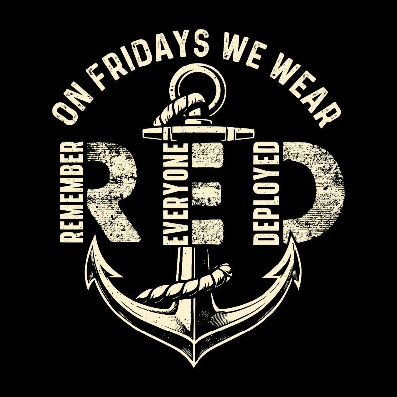 On Fridays We Wear Red Remember Deployed