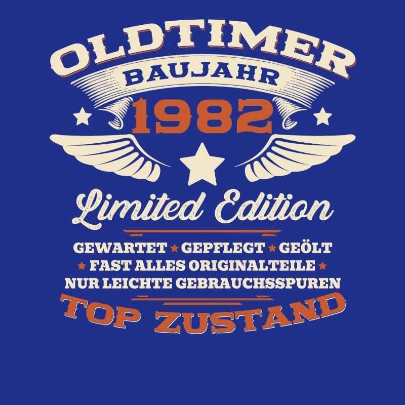 44. Geburtstag Geschenk Mann Oldtimer Baujahr 1982