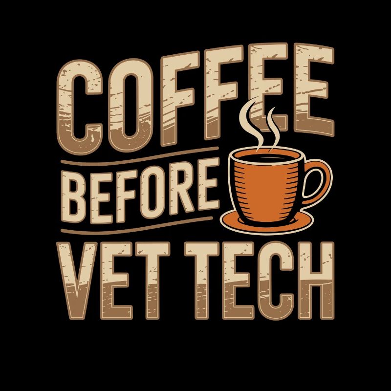 Vet Tech Coffee Before Animal Care Coffee Lover