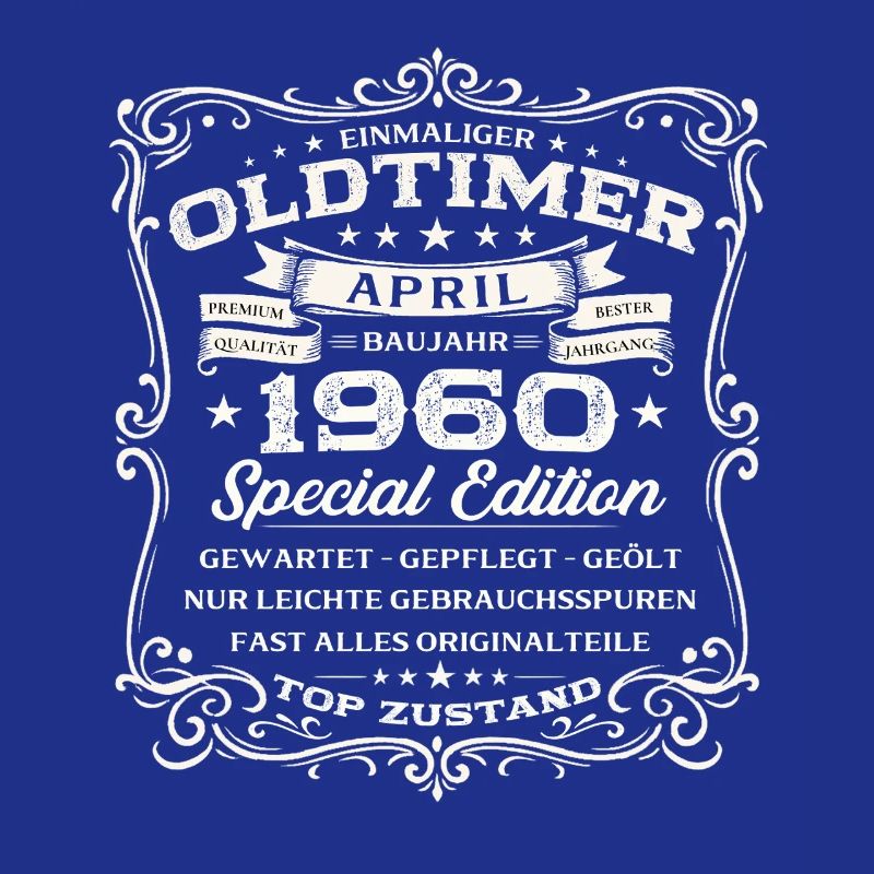 66. Geburtstag Geschenk Mann Oldtimer April 1960