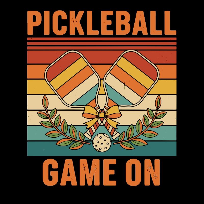 Pickleball Game On funny player pickle ball