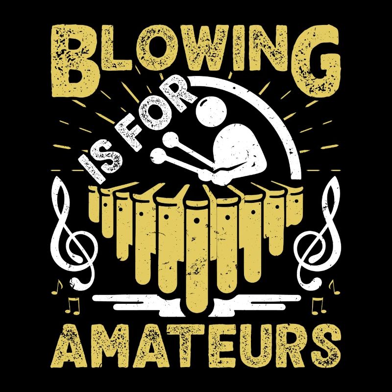  Marimba Player Blowing is for amateurs Percussion