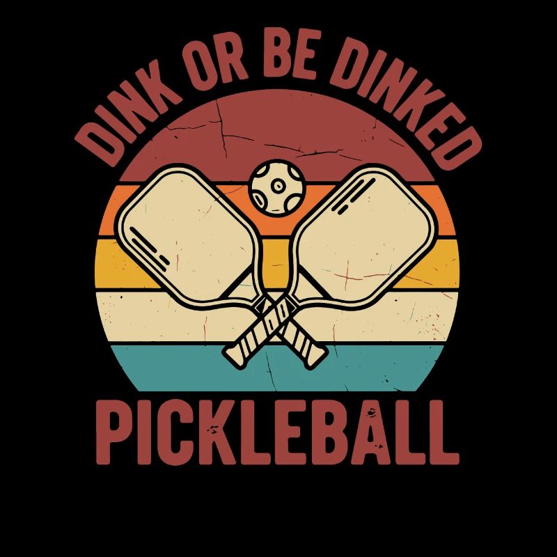 Joueur drôle de pickleball Dink Or Be Dinked