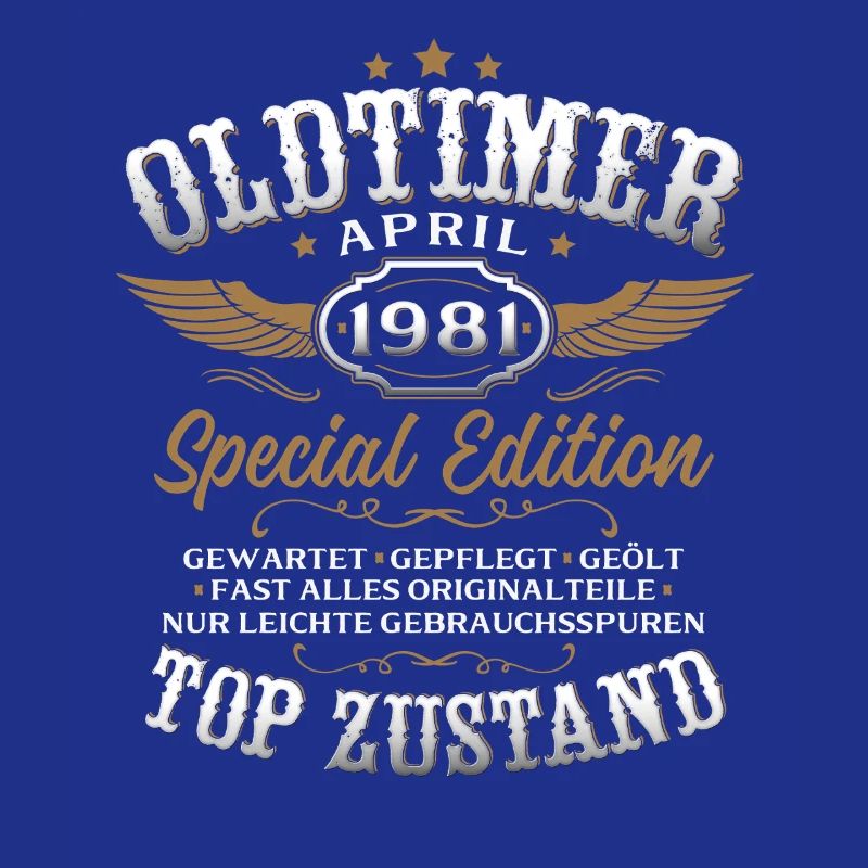 45. Geburtstag Geschenk Mann Oldtimer April 1981