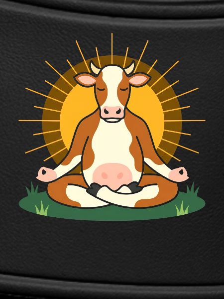 Sun Meditation Cow