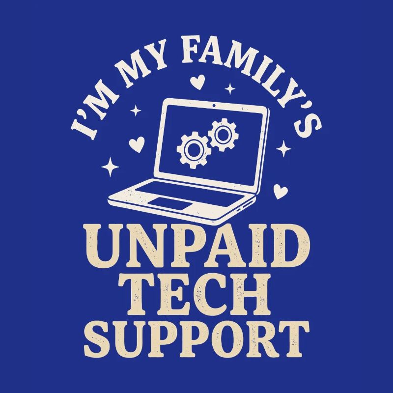 Chemise drôle de nerd IT Support Technique non rémunérée