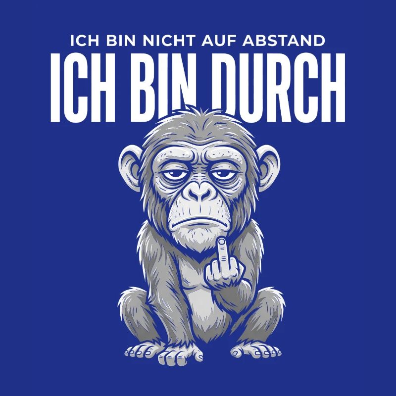 Affe Mittelfinger – Ich bin durch
