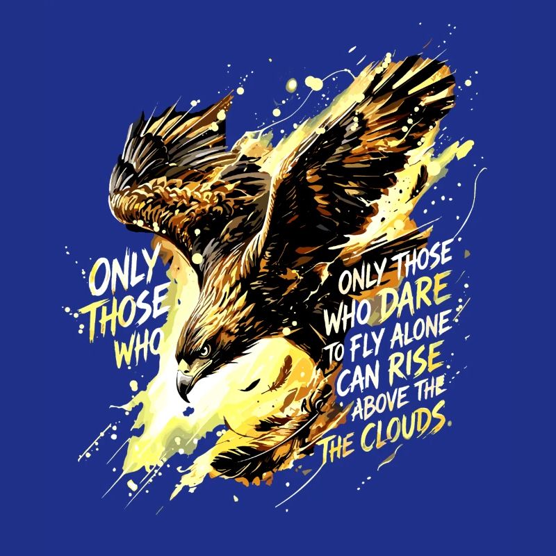 Art de citation de Fly Alone Eagle