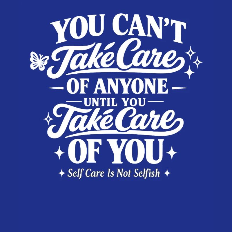 Citation de soin de soi Typographie Pleine conscience de soi