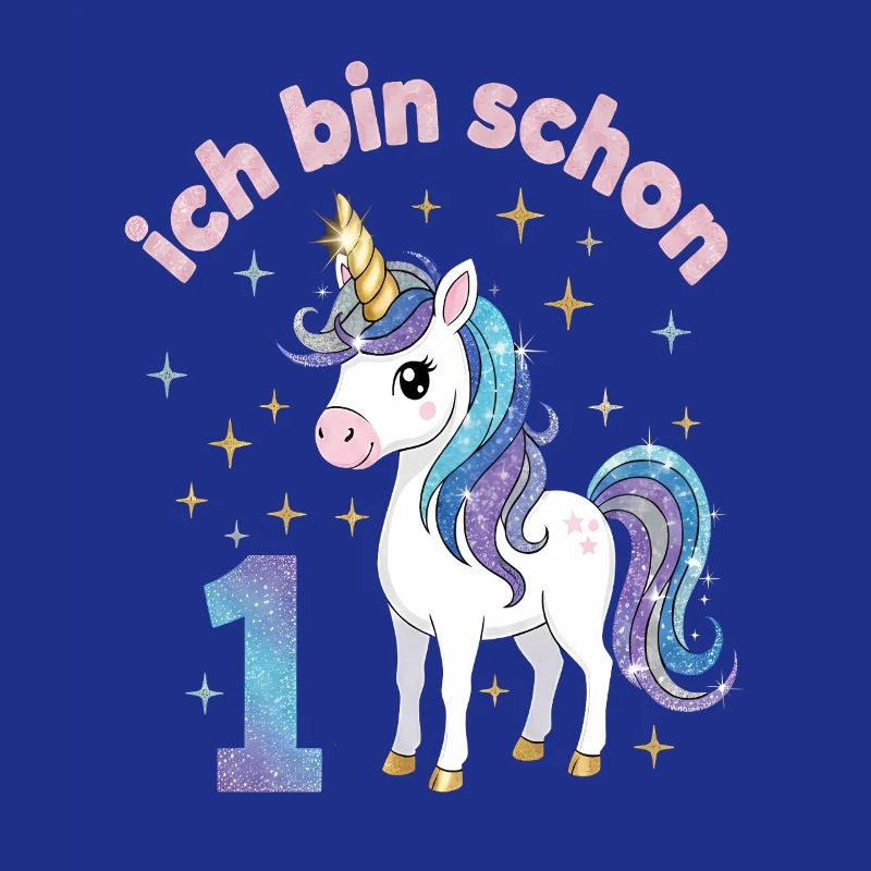1. Geburtstag Einhorn Mädchen Ich bin schon 1