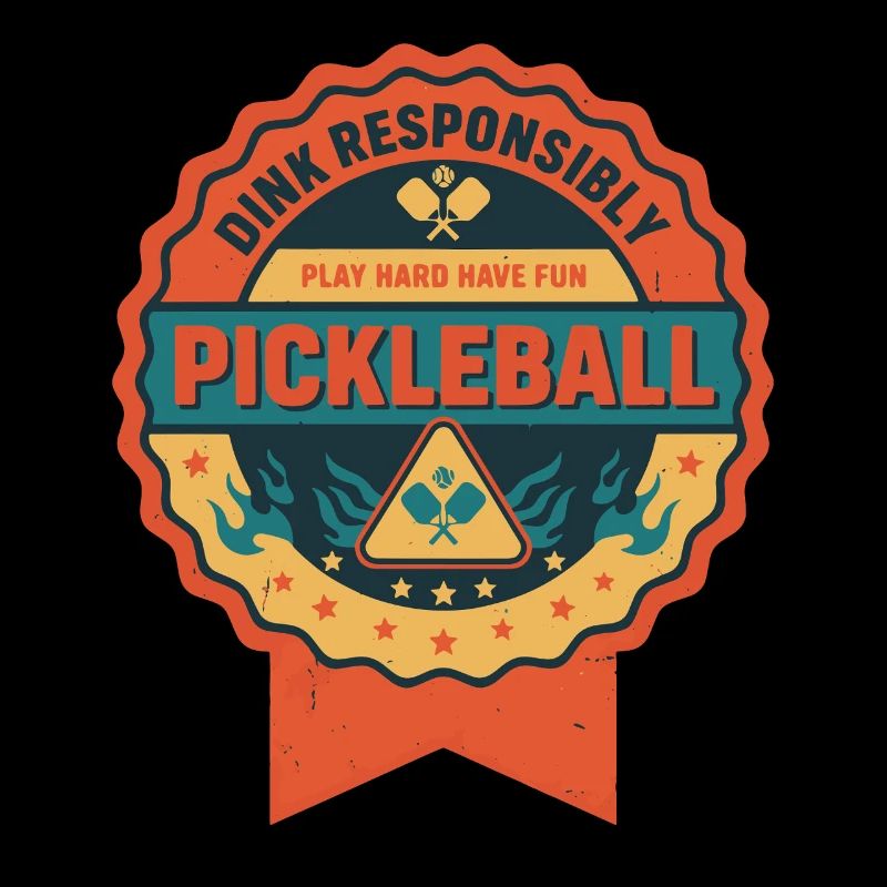 Pickleball Dink Responsibly Play Hard Have Fun