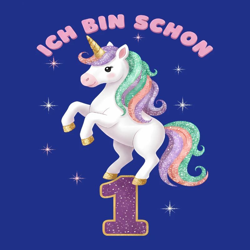 2. Geburtstag Einhorn Mädchen Ich bin schon 2