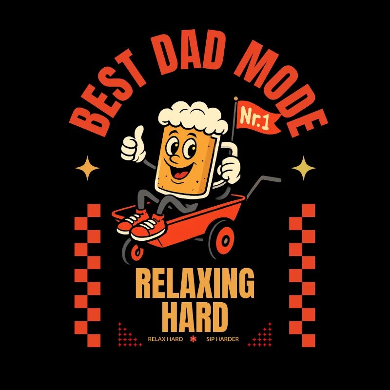 Best Dad Mode Vatertag Bier Bollerwagen Geschenk