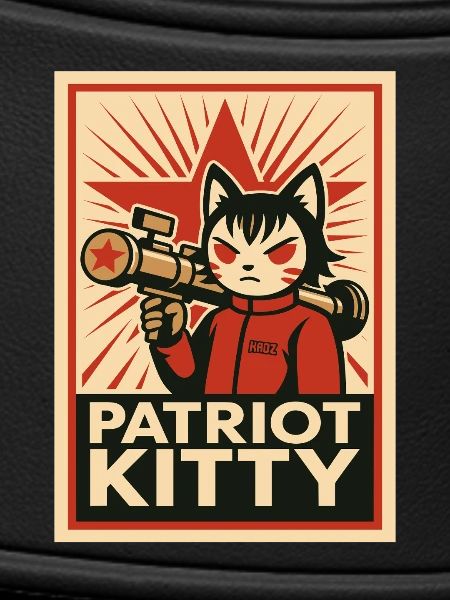 Patriot Kitty Rocket Art