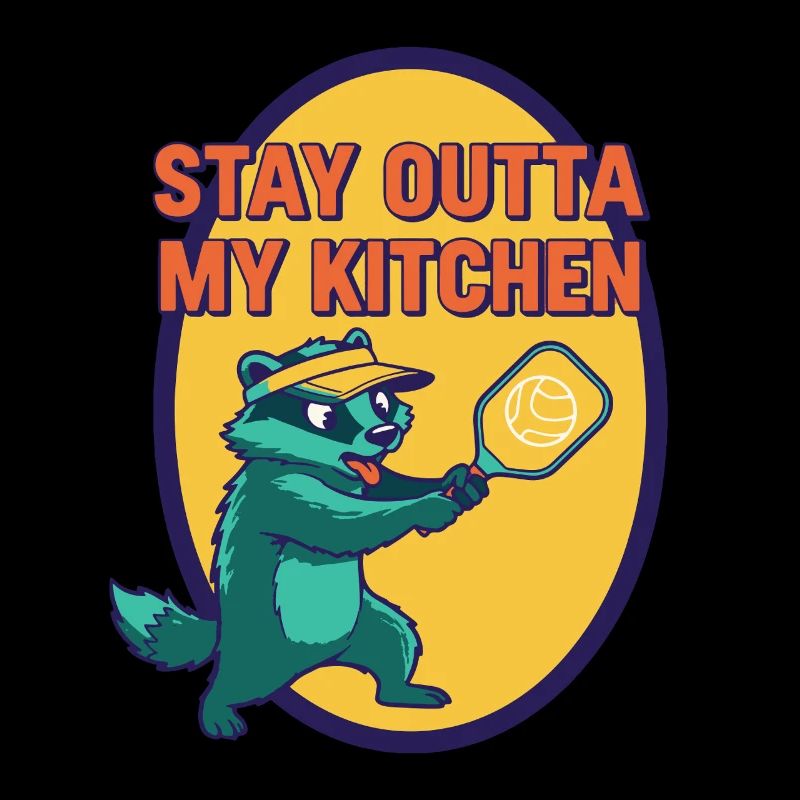 Pickleball Funny Player Stay Outta My Kitchen