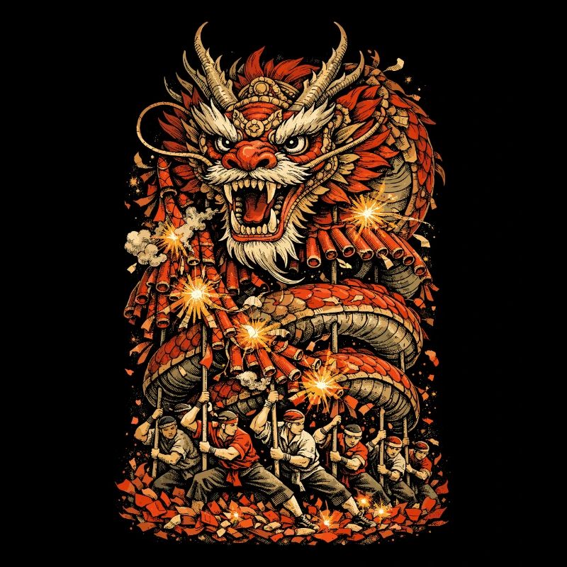 Dragon Dance Dragon Dance Fireworks