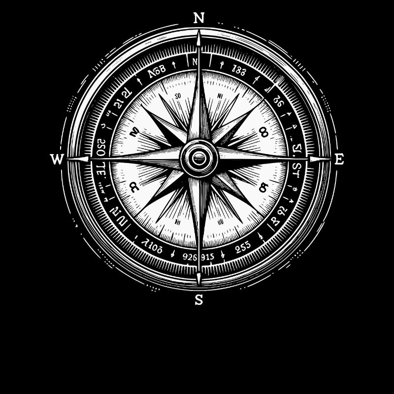 Compass Rose Vintage Nautical