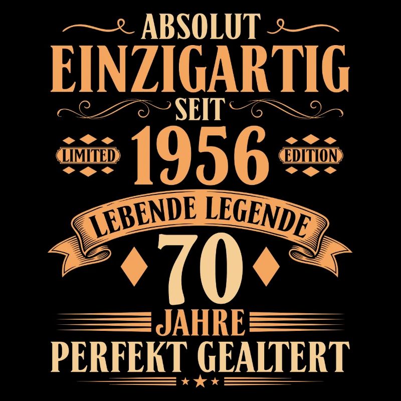 Einzigartig seit 1956 - 70. Geburtstag Vintage