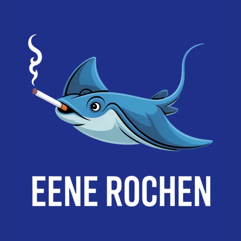 Eene Rochen Raucher Spruch Zigarette Kippe Rauchen