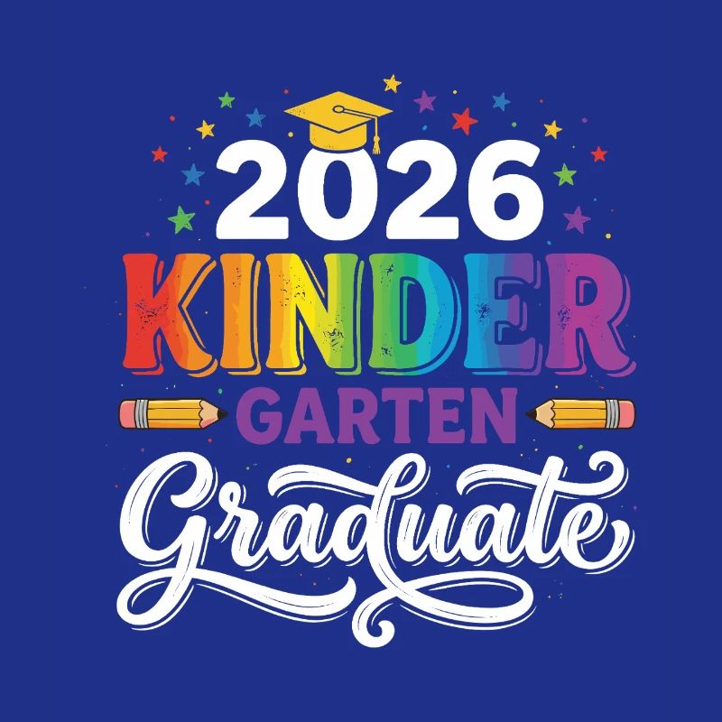 2026 Kindergarten-Absolvent Rainbow