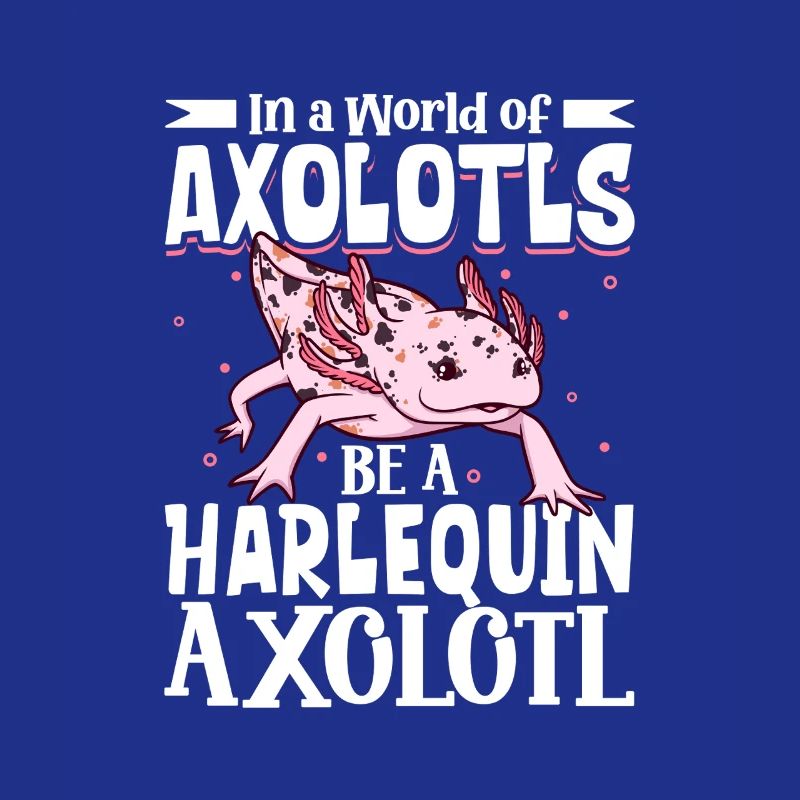 Sei ein Harlequin Axolotl