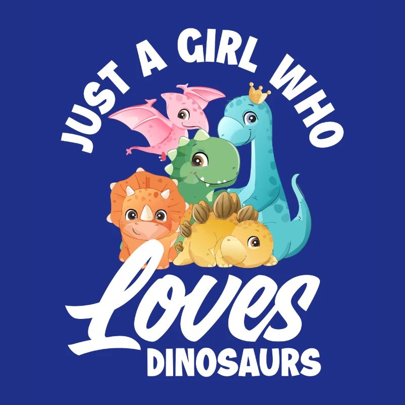 Nur ein Mädchen, das Dinosaurier liebt
