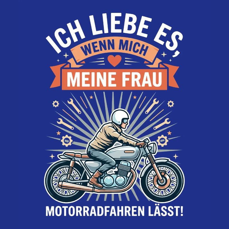 Motorradfahrer Ehemann Lustiger Spruch Biker