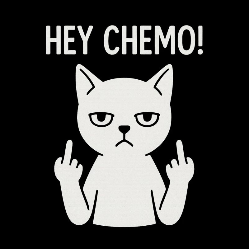 Chat de soutien chimio-chimio-insolent