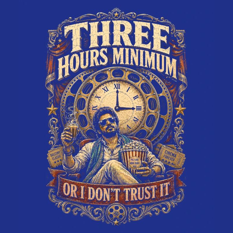 Bollywood Three Hours Minimum Or I Dont Trust It