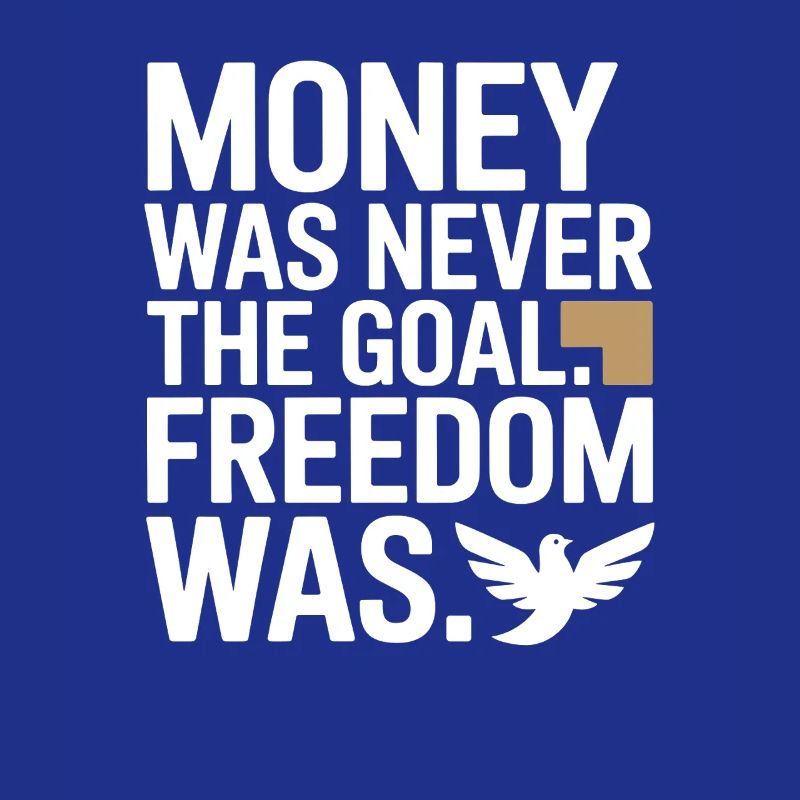 Objectif financier Esprit de liberté Entrepreneur Liberté