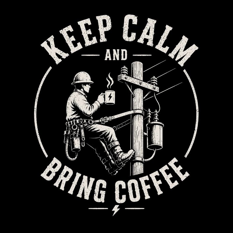 Reste calme et apporte du café, Fitter.