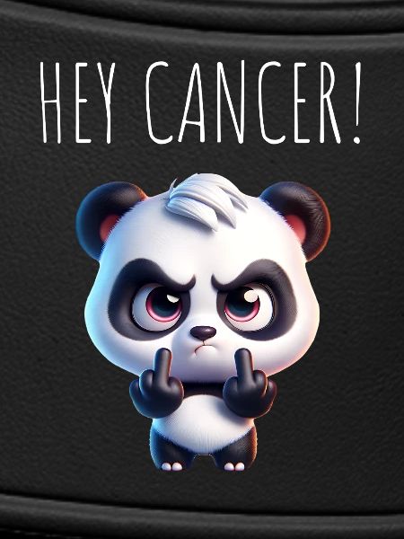 Hey Cancer Angry Panda