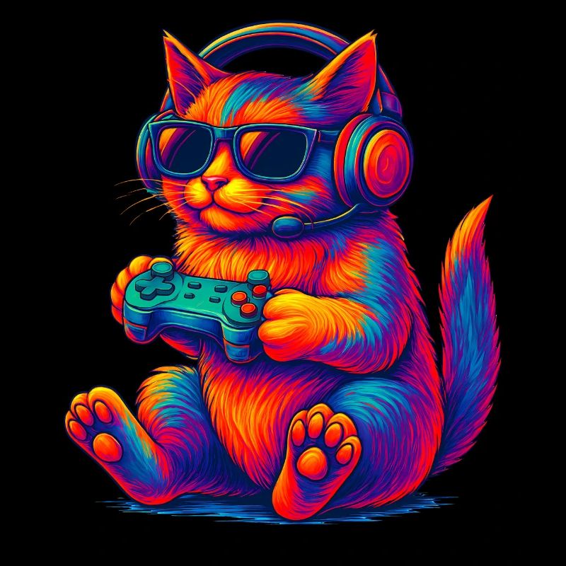 Neon Gaming Chat Gaming Gamer