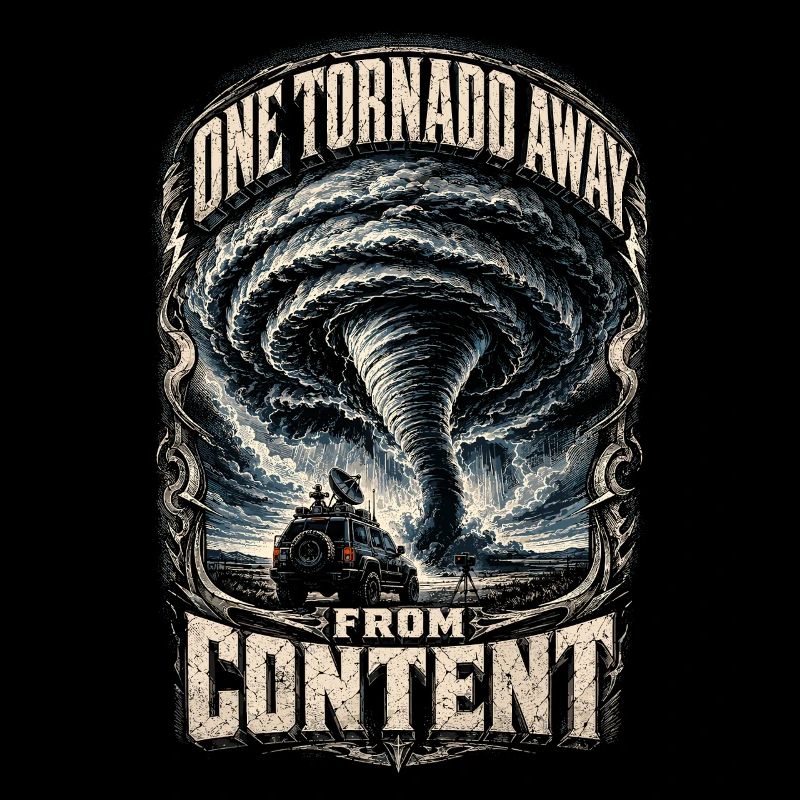 Storm Chaser Météorologue à une tornade de distance