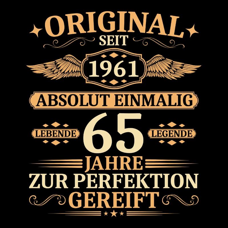 Original seit 1961 - Einmalig 65. Geburtstag