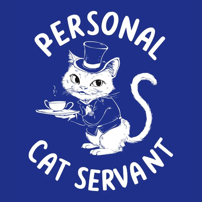 Katzenkellner mit Tee