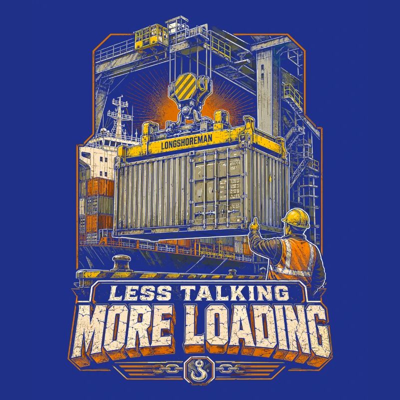 Dock Workers Less Talking More Loading