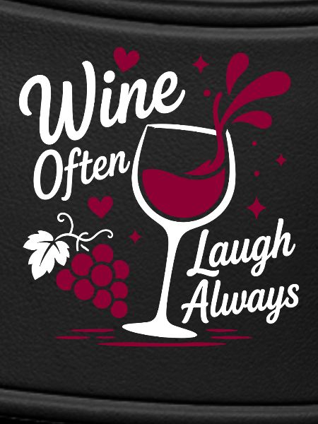 Wein lacht oft immer