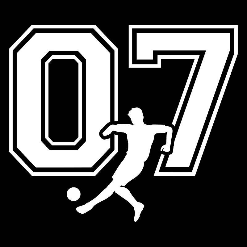 Soccer Number 07 Soccer Player
