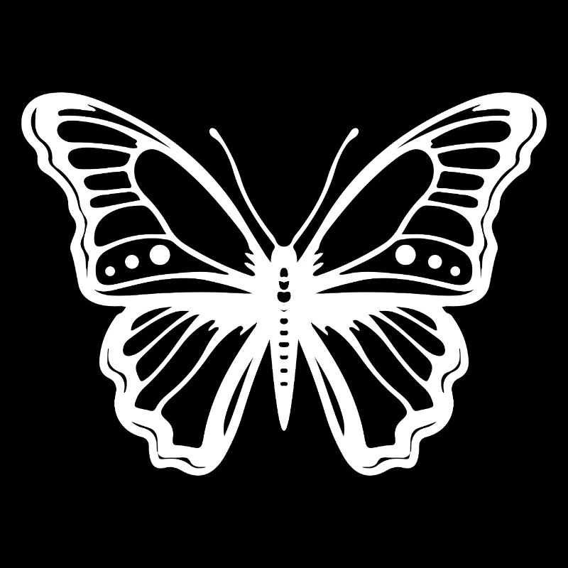 Papillon élégant – insecte minimaliste