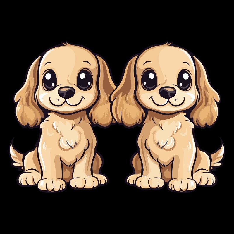 Cocker Spaniel Hund Comic