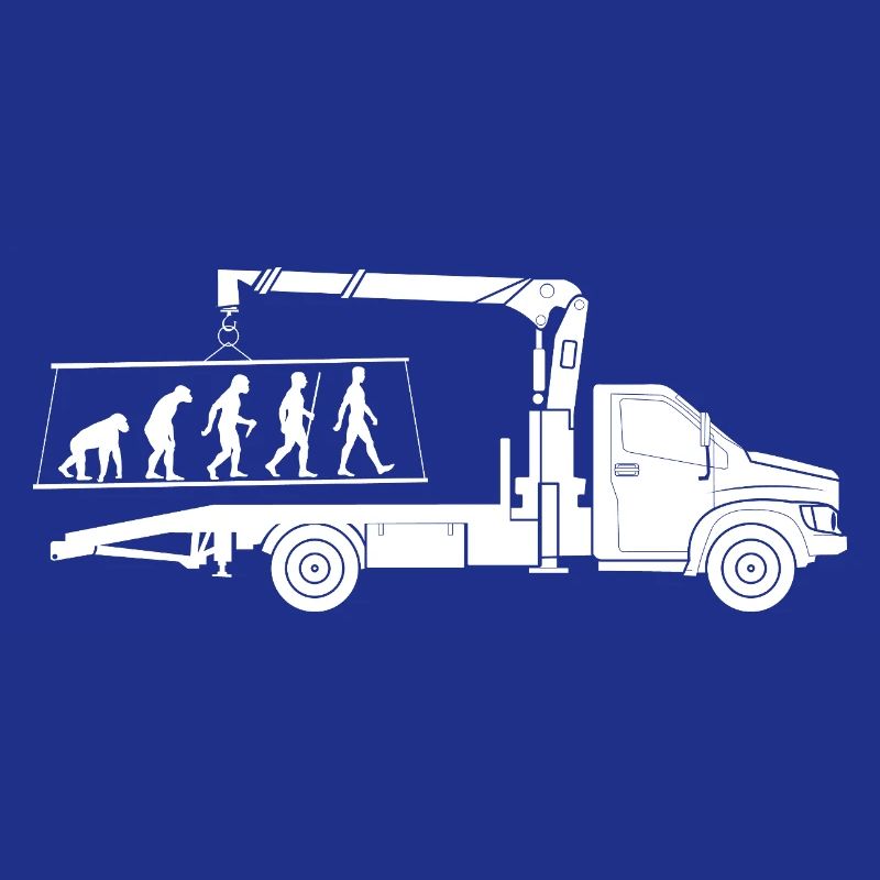 Abschlepper Evolution Silhouette Minimalistisch