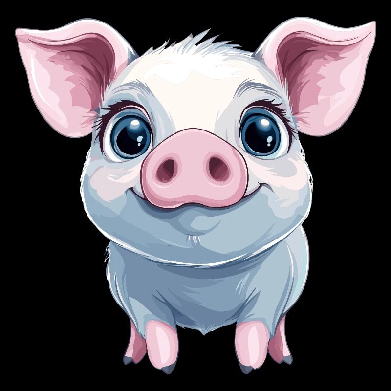Happy pink piggy