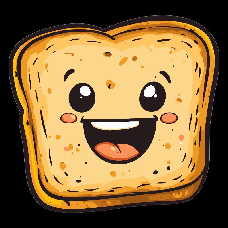 Lachendes Toastbrot