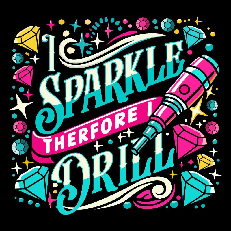 Artiste de peinture au diamant Sparkle Therfore I Drill