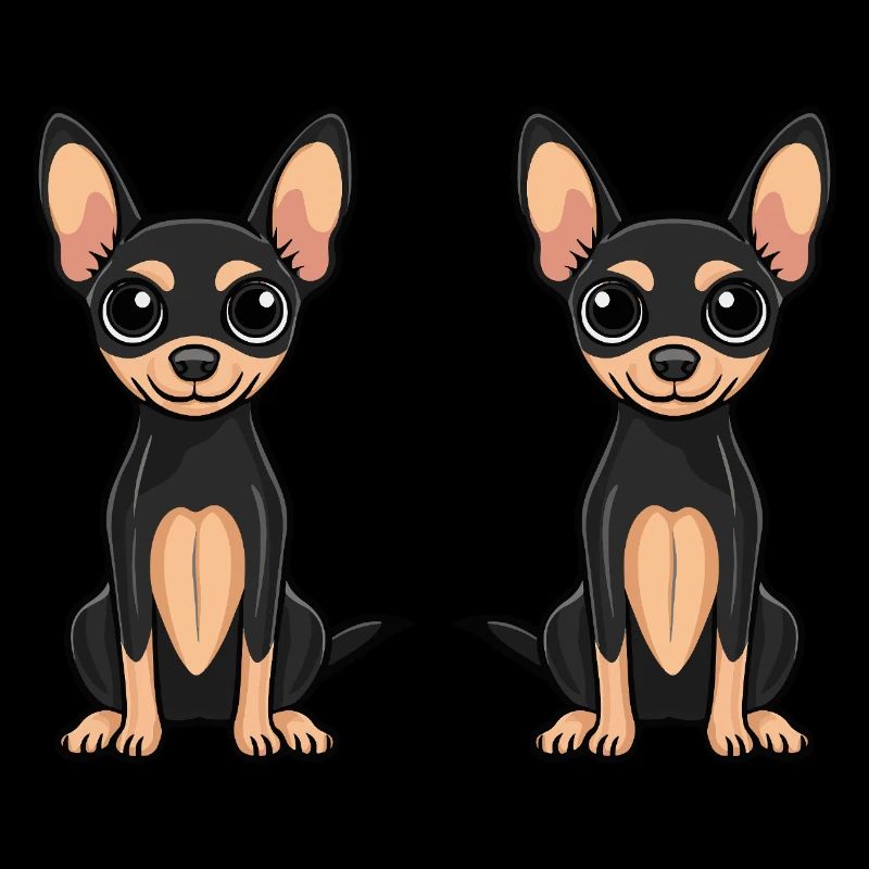 Pinscher Hund Comic