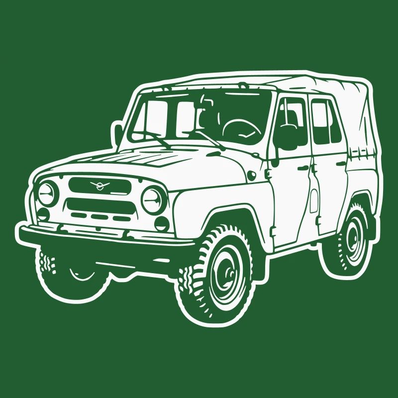 UAZ off-road vehicle (difference image)