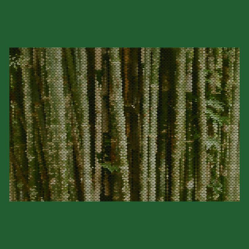 Forest Camouflage Grid Pattern